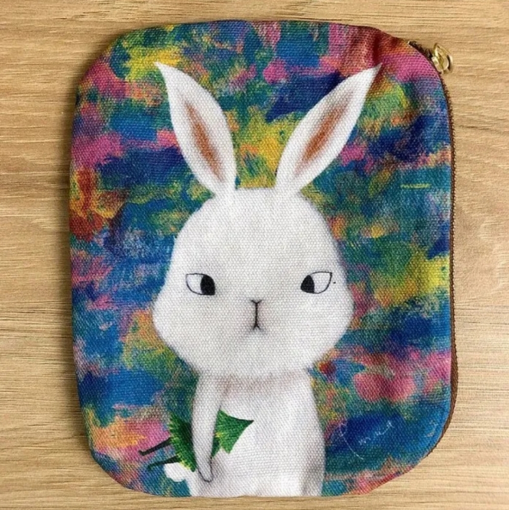 Pencil/cosmetics flat pouch/bag